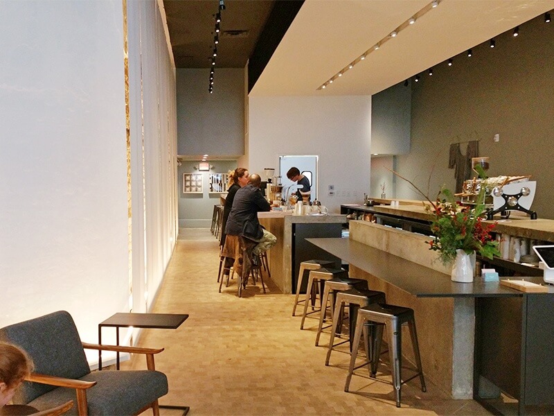 The space is light and airy at Revelator Coffee on 3rd Avenue North. Revelator Coffee
