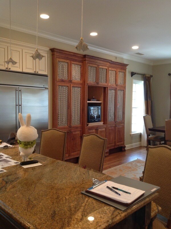 BEFORE: The old refrigerator was huge.