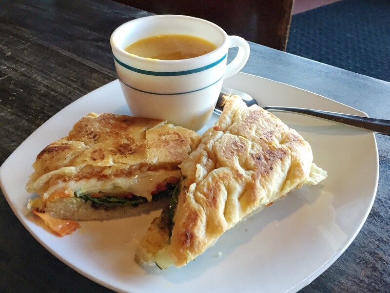 The vegetable panini The vegetable panini