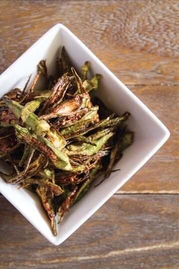 Matchstick okra fries at Chai Pani 