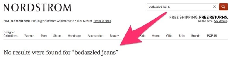 No bedazzled jeans at Nordstrom