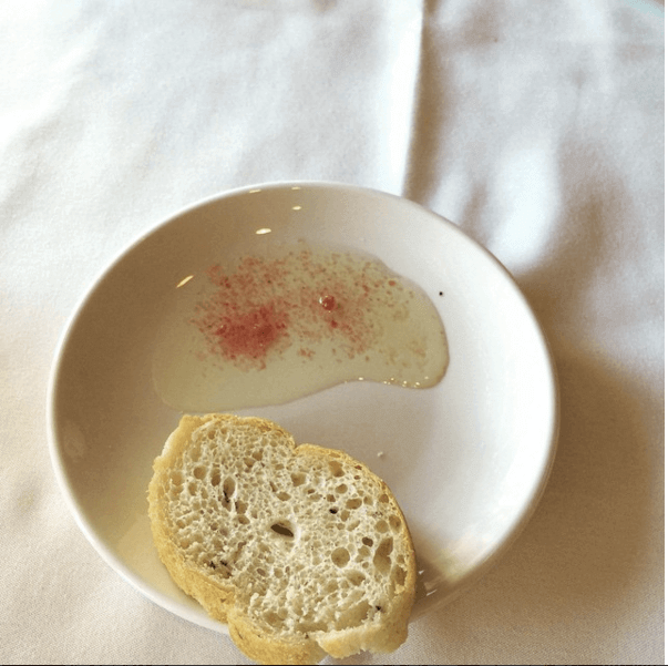 Bread, salt, and olive oil: a perfect and simple start sb lillys bread and himalyan salt