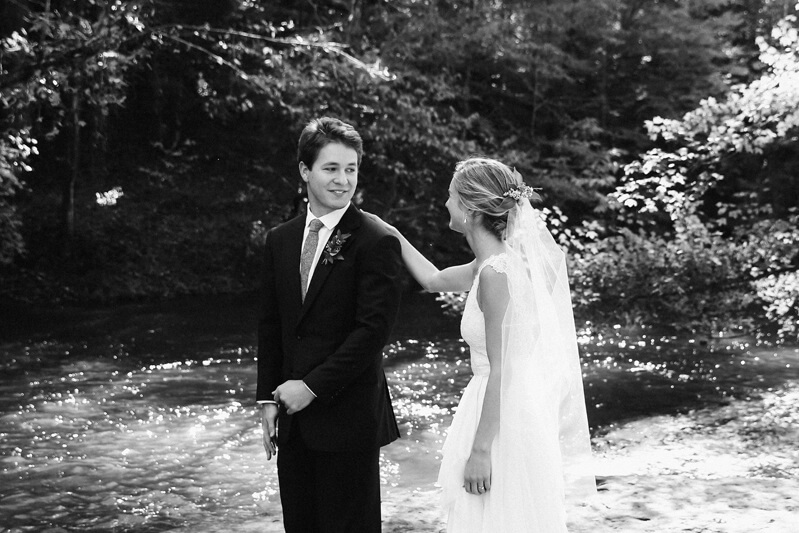 The couple’s first look