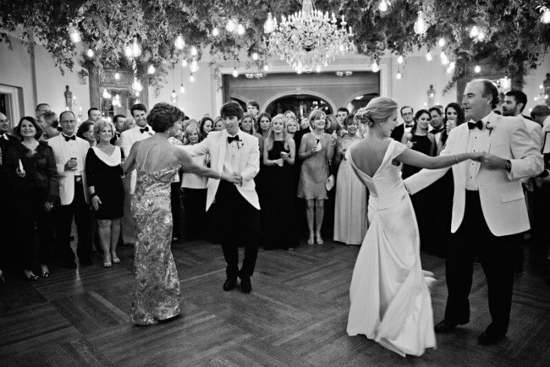 A special dance - Bryant with his mom, and Bailey with her dad.