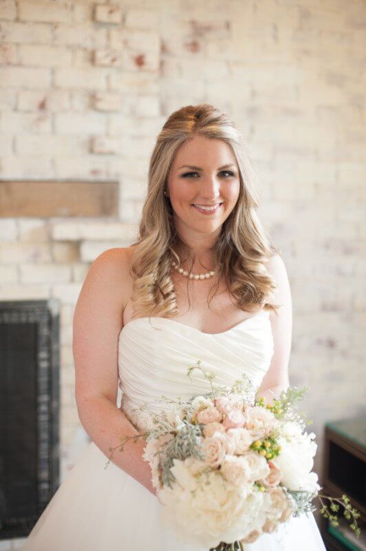 Katie was a glowing bride and her flowers were stunning as well.