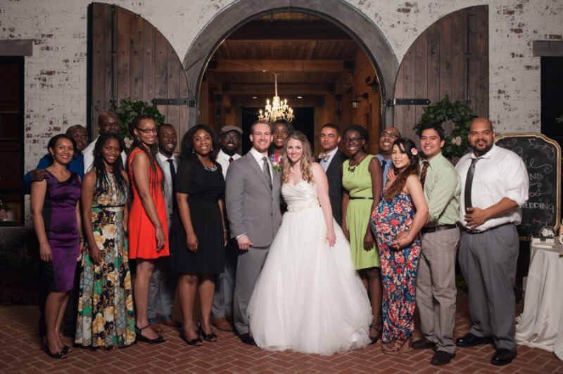 Friends gathered for the reception and everyone had such a fun time!