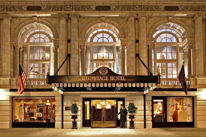Welcome to the historic (and stunning) Hermitage Hotel in Nashville, TN. 