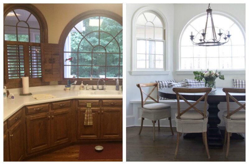 The before and after shots offer insight to the dramatic transformation that took place in this kitchen. The before and after shots offer insight to the dramatic transformation that took place in this kitchen.