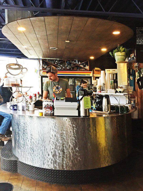 Ria's Bluebird coffee counter