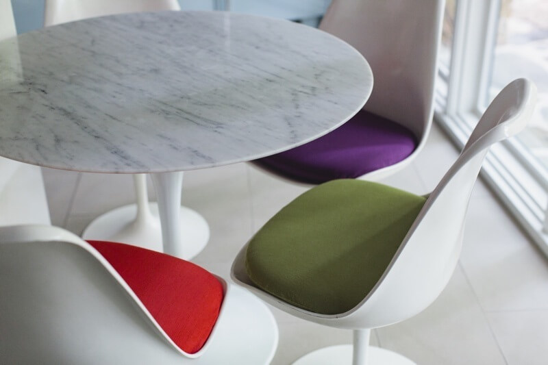 marble table