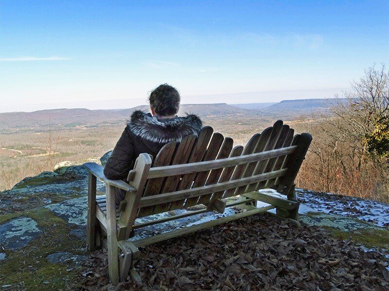 A view from a cabin cliff on Lookout Mountain Lookout Mountain