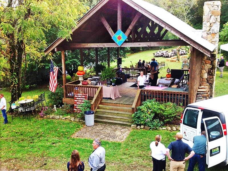 The "Linger Longer" Pavilion at the Mentone Inn Mentone Inn