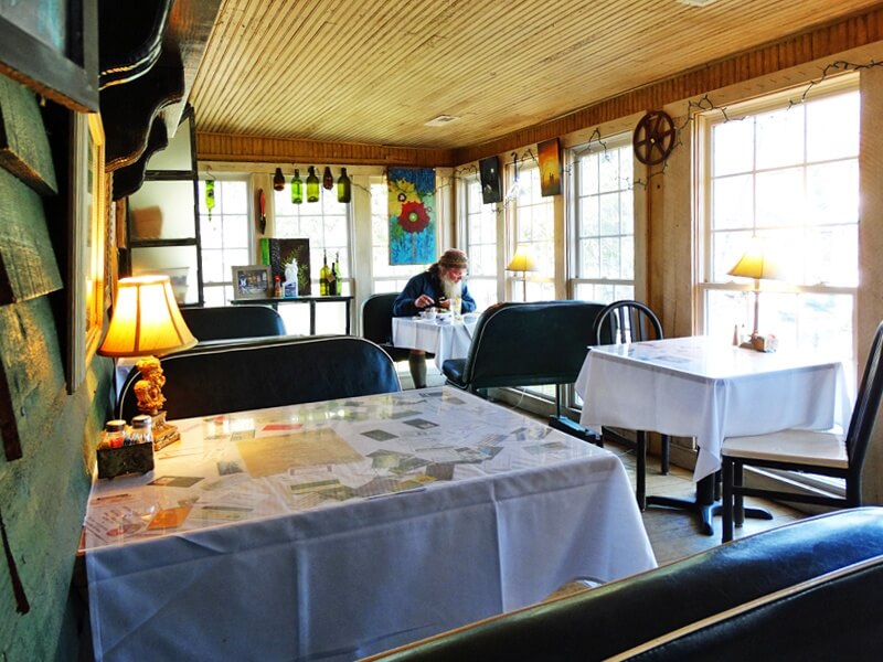 The sunroom dining area is particularly enchanting. Wildflower Cafe