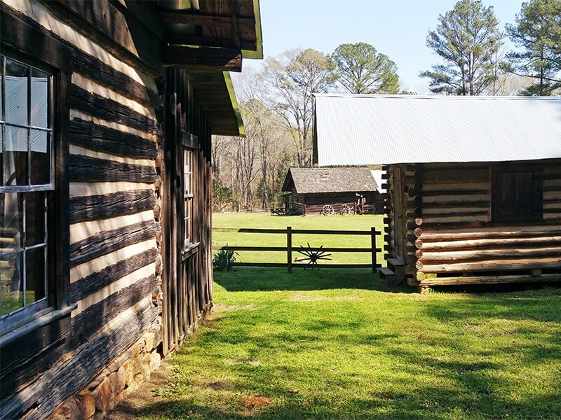Williams Cabin in the Pioneer Village at Tannehill