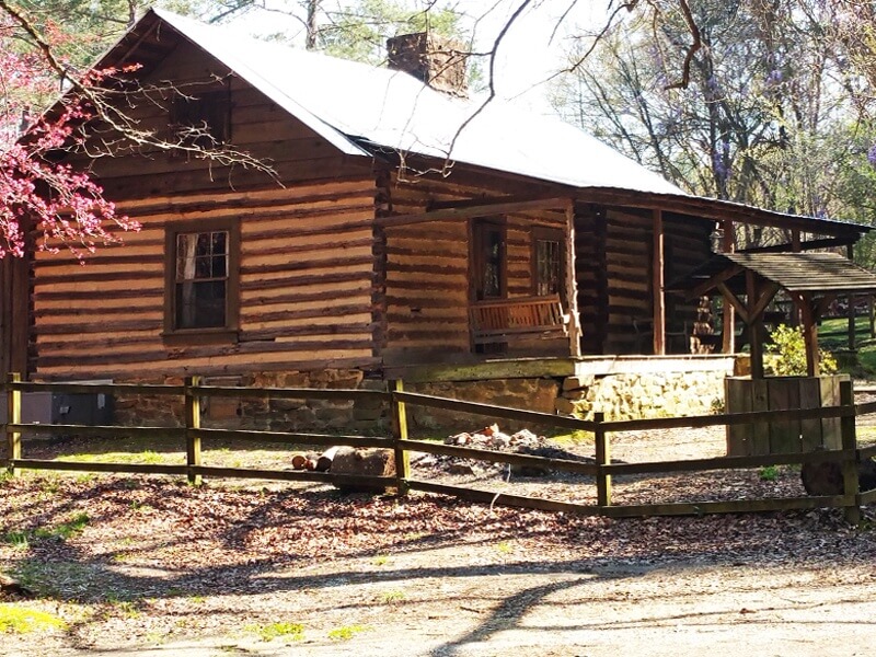 The Williams cabin in Pioneer Village at Tannehill