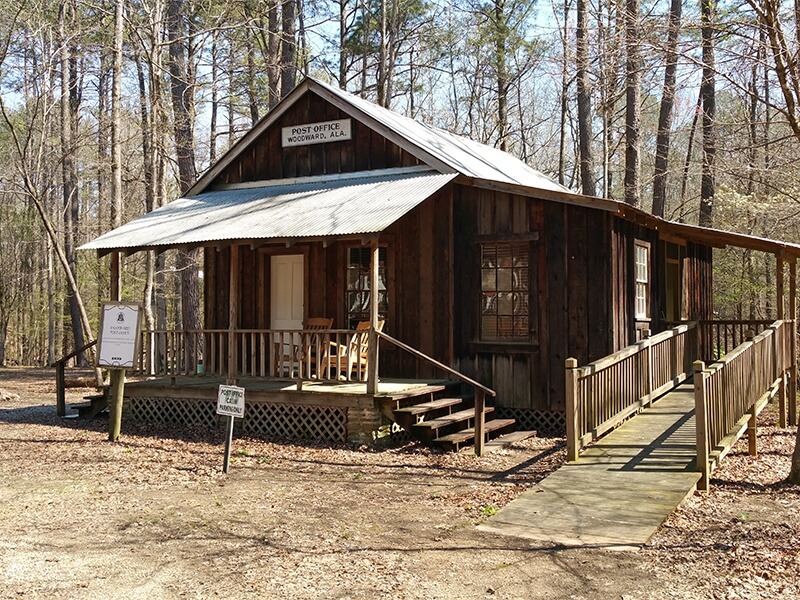 The Woodward Iron Co. Post Office, circa 1914, at Tannehill