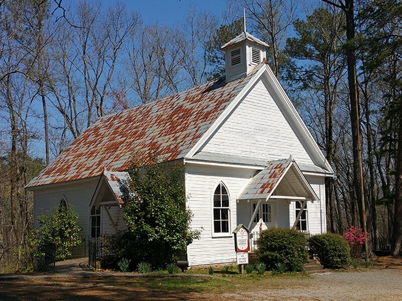 The old country church at Tannehill