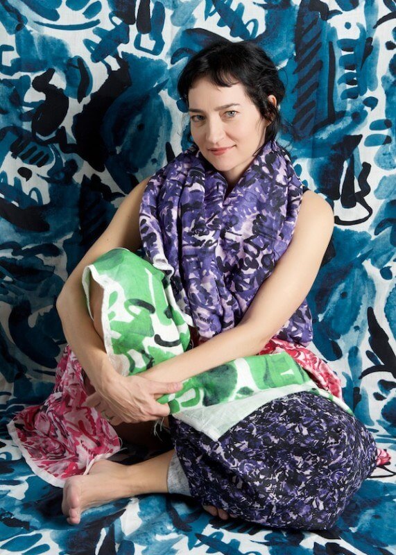 Licensing her prints for designers to use is part of Andra's business model.