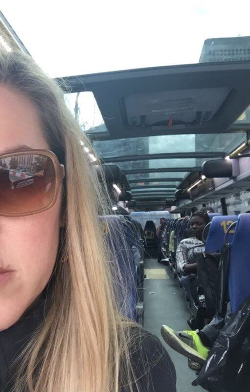 Note the glass roof on the MegaBus making it light and airy feeling