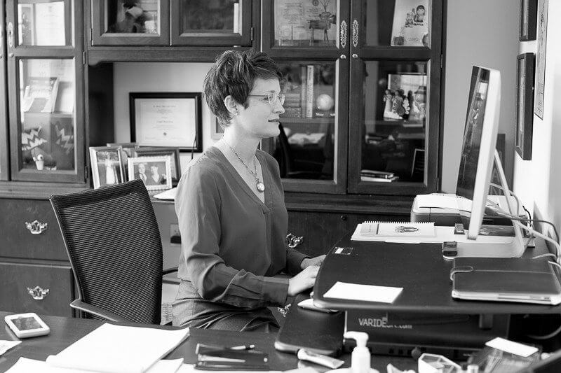 Leigh in her office
