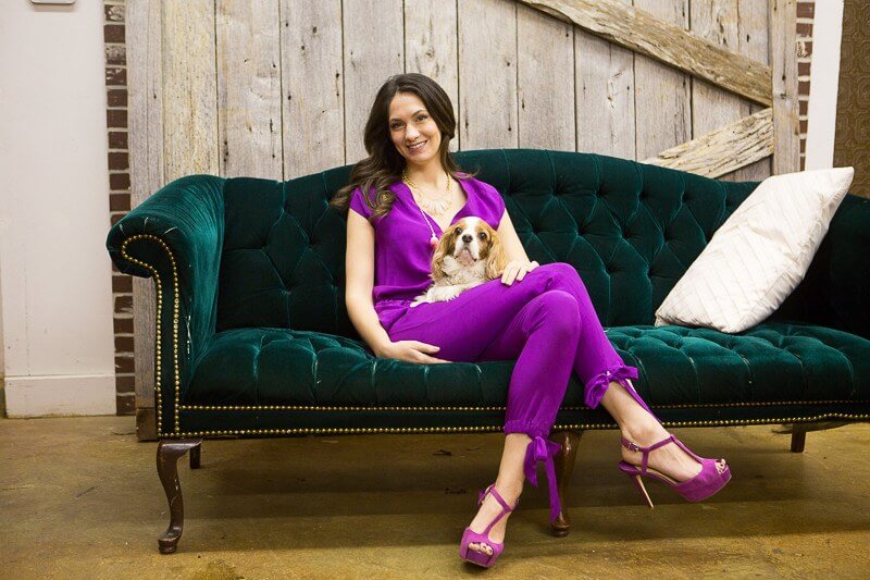Tara's pooch, Bennett Fitzwilliam, is ready for his close-up.
