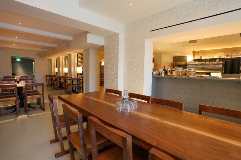 Edgehill Cafe communal table 