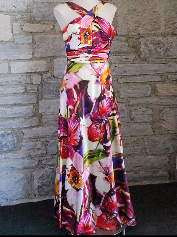Bold florals are current without being too trendy