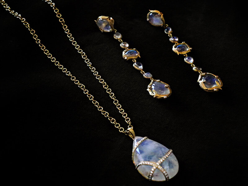 Gorgeous Laurie Kaiser moonstone jewelry