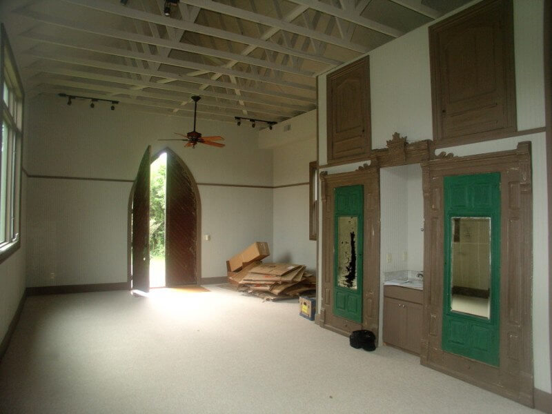 The space was a great canvas for the Musgroves In-law suite design, before