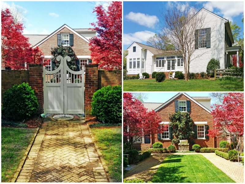Shirley McCrary's garden with its striking white gate is a vision to behold.