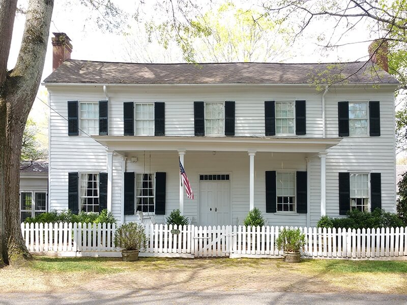 This Federal period home, built in the 1820s, is now home to the McCrarys, the sixth consecutive generation of the family to live in the home, and the eighth generation to live in Mooresville.