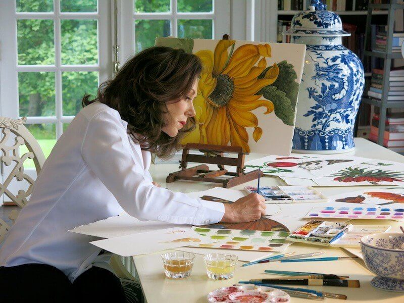 Carolyne Roehmin her studio. Image