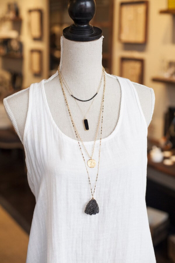 Have fun when you layer your necklaces. Here's a quick guide for how to do it.