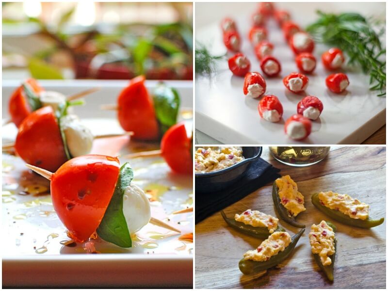 Mozzarella, goat and pimiento — Oh, my! CHEESE seems to be the key to a successful crowd-pleasing appetizer!