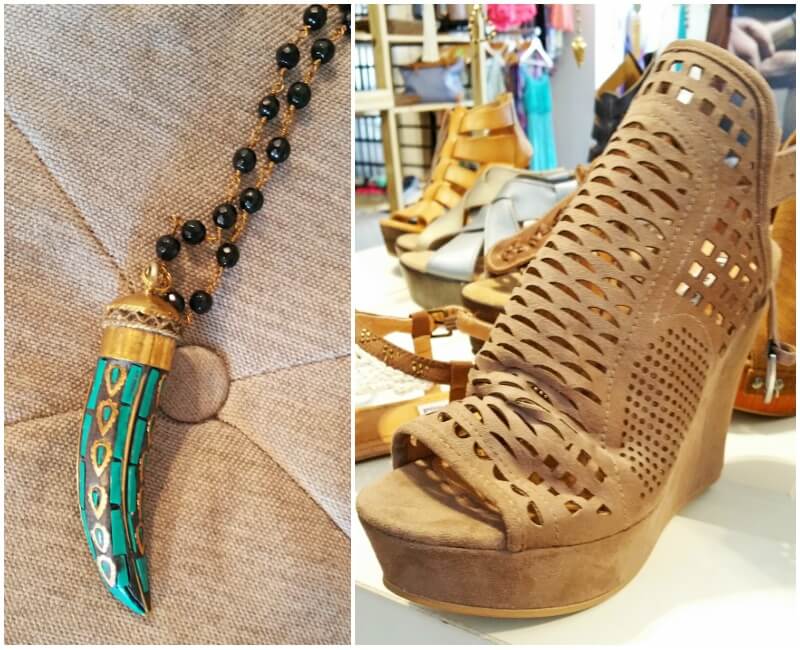 Oh My Sole carries a terrific collection of jewelry and is an exclusive retailer of local jeweler, Surrender, who makes one-of-a-kind pieces.