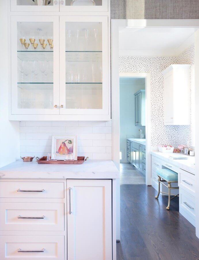 Use playful wallpaper to modernize a space! 