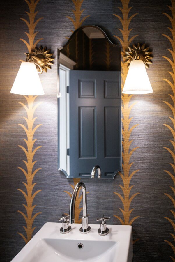 Consider wallpaper in a small space