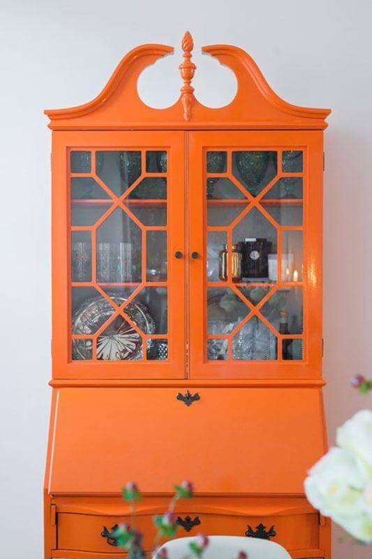 Heirloom furniture can be made modern with a fresh coat of paint. 