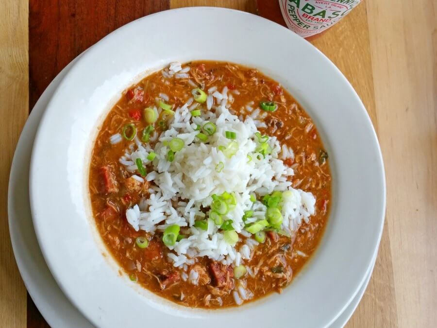 Chicken and andouille sausage gumbo, $4 a cup, from Homewood Gourmet Chicken and andouille sausage gumbo, $4 a cup, from Homewood Gourmet
