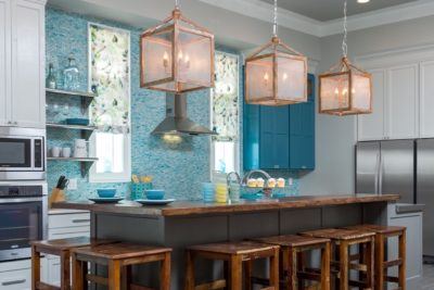 This Gorgeous Kitchen is High Style & Low Budget - Teal Kitchen