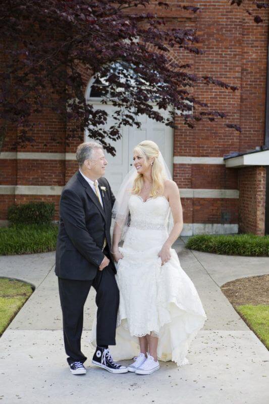 Hi-tops just make everything look cooler. StyleBlueprint Weddings: Emily and Dustin Miller, Lovi Blush Photography