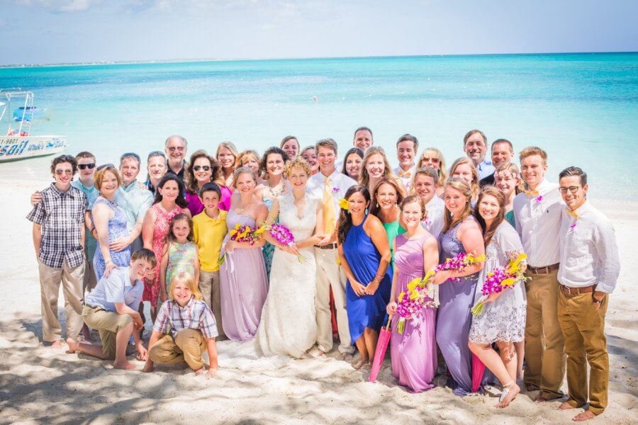 After the ceremony, the wedding party enjoyed a beautiful brunch reception, after taking a few quick photos on the beach.