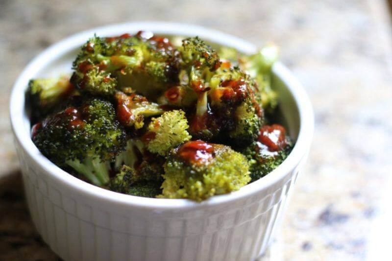 Roasted Broccoli with Korean BBQ Sauce