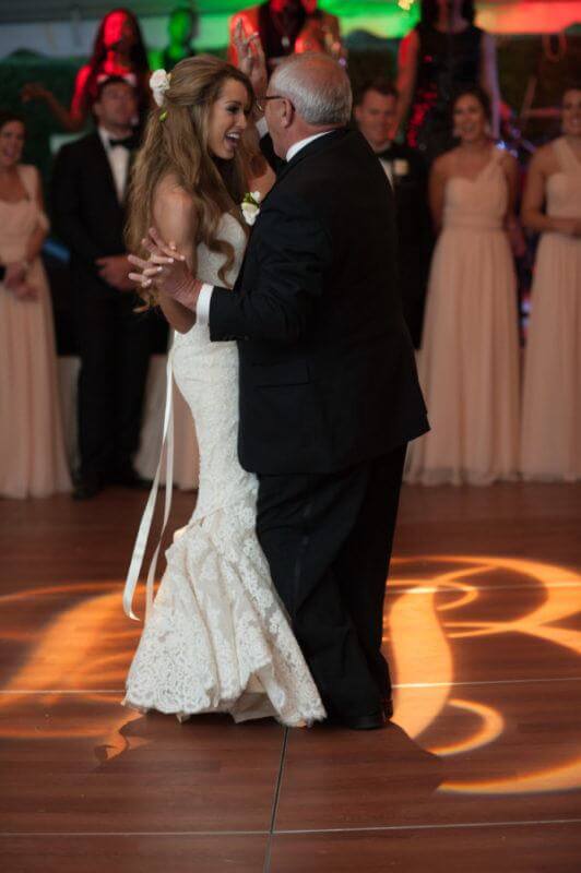 Then she and her dad danced to "My Girl" by the Temptations.
