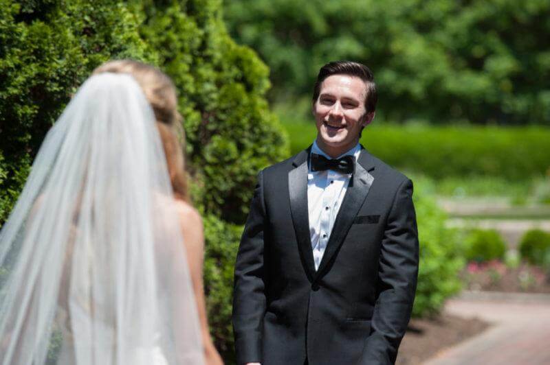  Nothing illustrates true love like a couple’s first look on their wedding day.