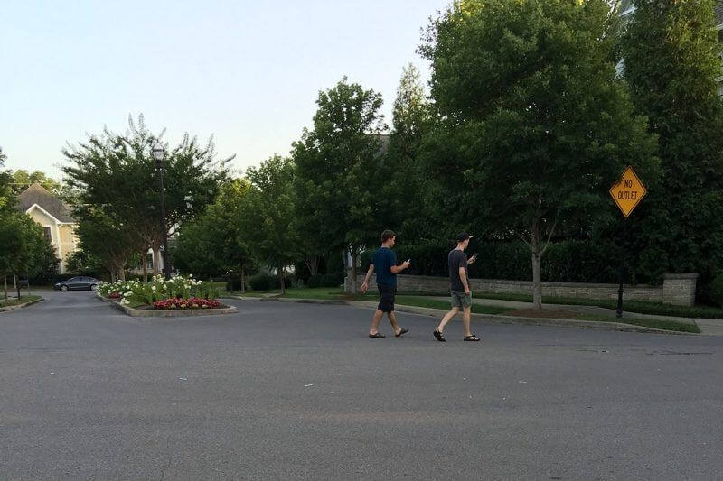 Spotted: two locals who appear to be hunting Pokémon. Spotted: two locals who appear to be hunting Pokémon. Beginners Guide to Pokeman Go.