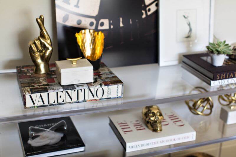 Teenager Ann Wolter—who gets to hang out in this fabulous bedroom—surrounds herself with creative books for inspiration. “Though Ann is only 15, this room fits her well,” says her mother, Dana.  “Ann has a good eye and great taste, especially for her age.”