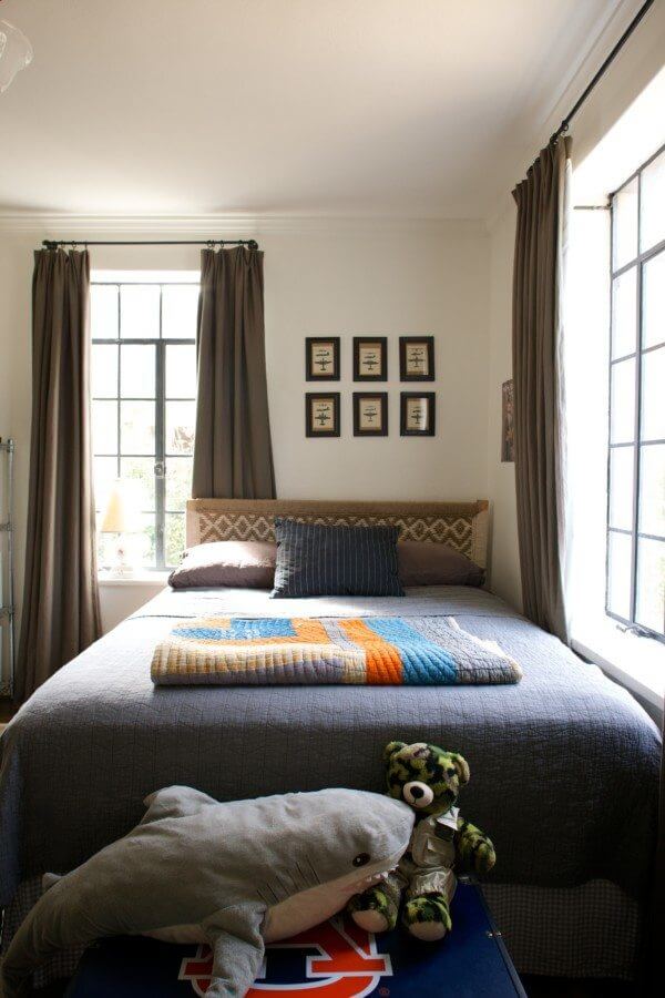 Caroline's son, Jack Bailey, not only inherited the family name, Bailey; he also inherited the family quilt which just happen to be in his favorite colors, orange and blue! 