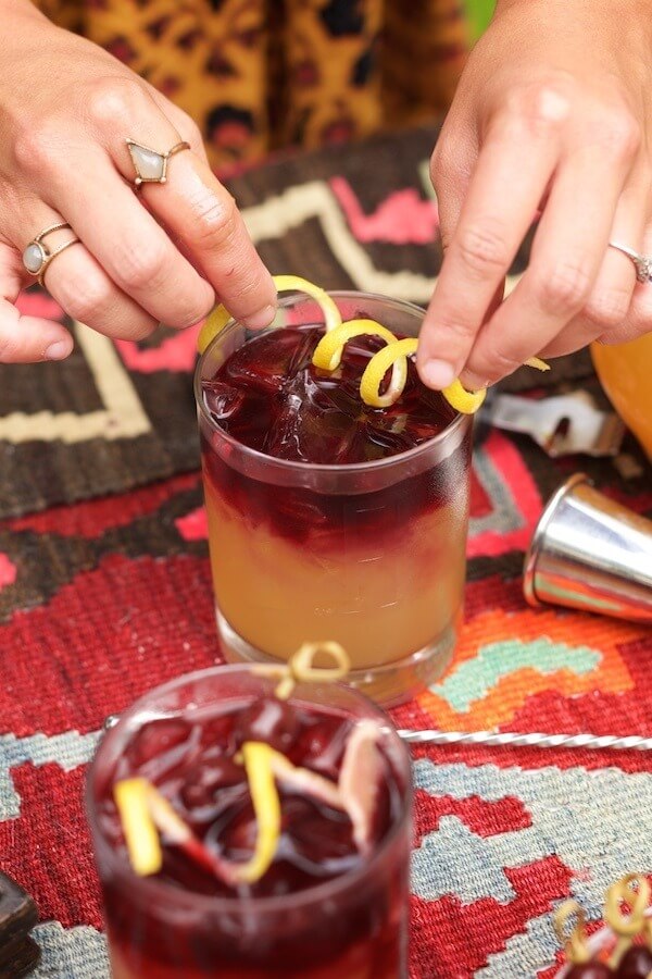 “It’s a really good fall cocktail," says Kristin. "It's good with fall weather an the two-toned colors, the yellows and reds, are nice." “It’s a really good fall cocktail," says Kristin. "It's good with fall weather an the two-toned colors, the yellows and reds, are nice."