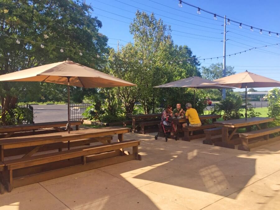 Patio dining is prime on a calm, Alabama day and 301 Bistro's Beer Garden is a terrific place to catch up with friends! 